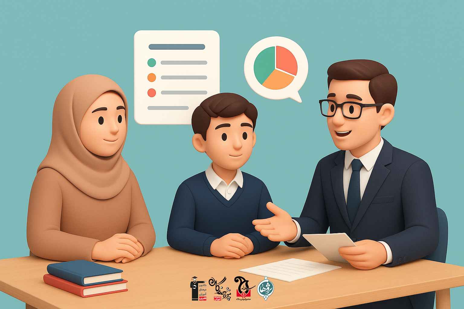 جلسه تحویل کارنامه آزمون های جامع نیمسال اول دبیرستان پژوهان | 22 آبان 1404