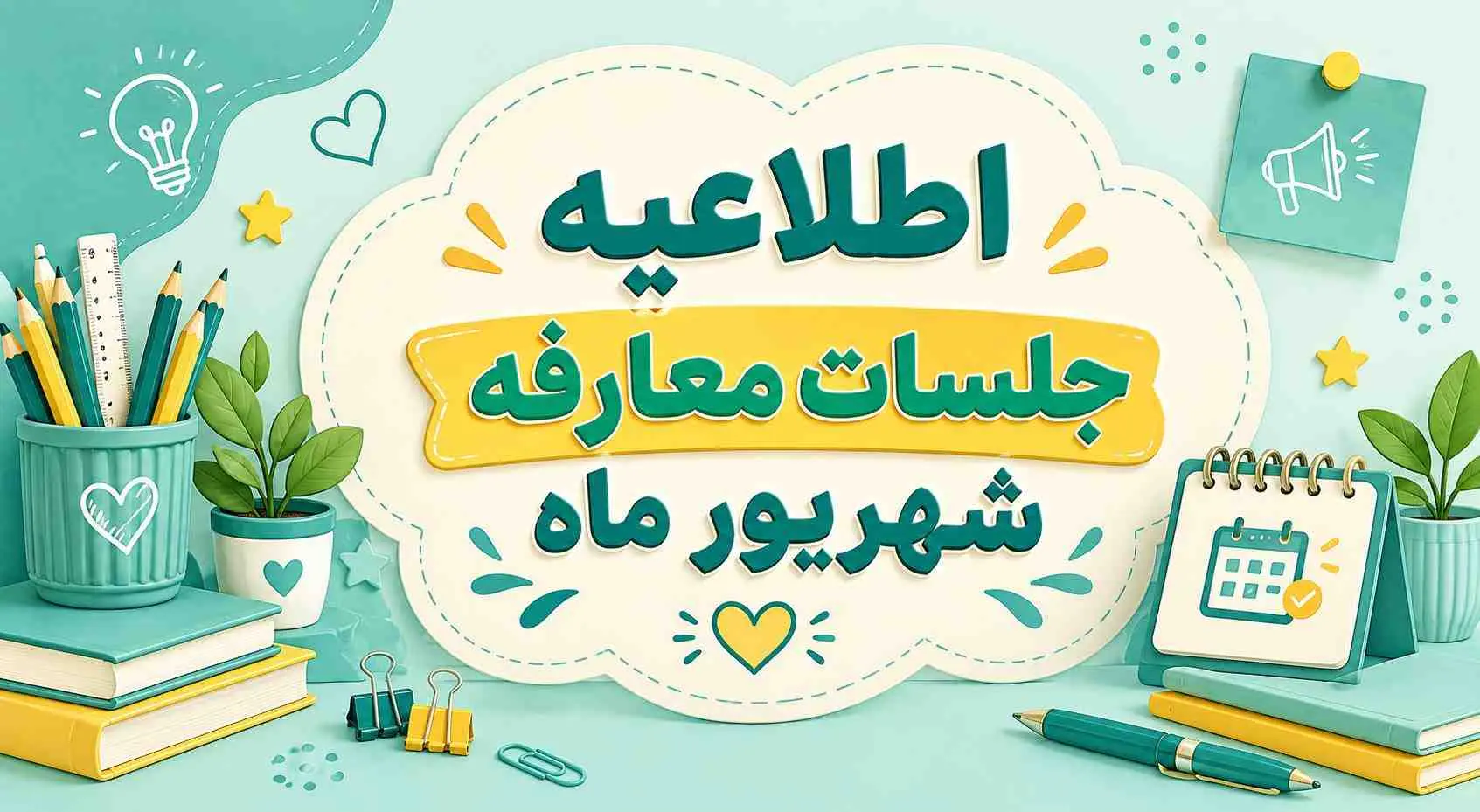 اطلاعیه جلسات معارفه شهریور ماه