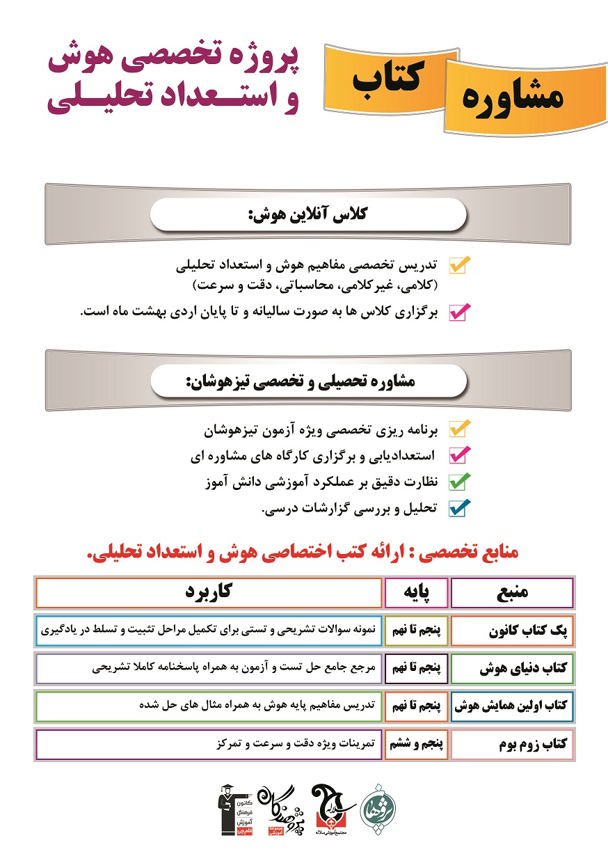 خدمات تخصصی تیزهوشان