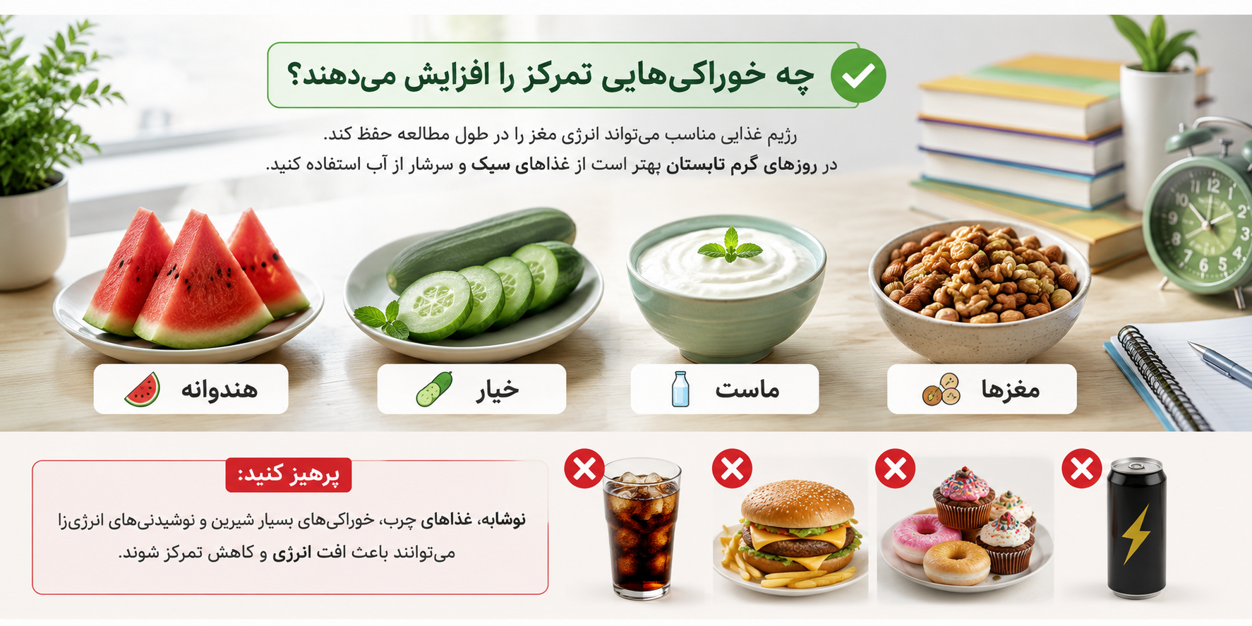 خوراکی های مفید و مضر