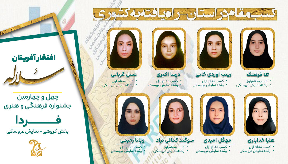 گروهی نمایش عروسکی متوسطه دوم سلاله در مسابقات فردا