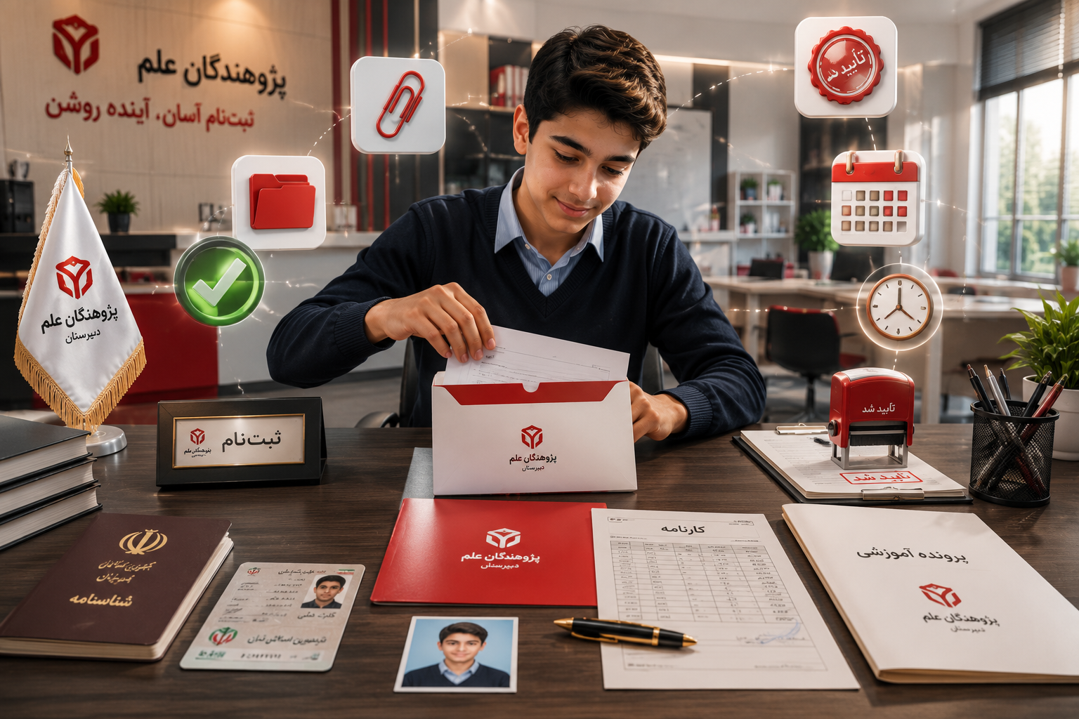 مدارک لازم برای ثبت&zwnj;نام پذیرفته&zwnj;شدگان مدارس تیزهوشان و نمونه دولتی